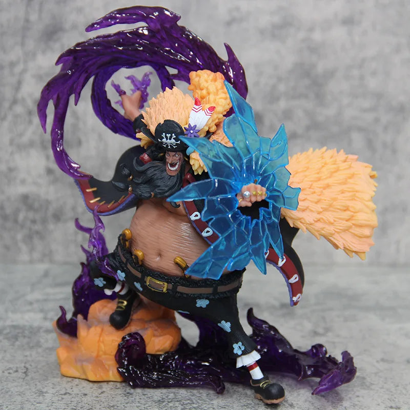 22cm One Piece Anime Figure Blackbeard Action Figurine Black Beard Marshall D Teach Gk Pvc Statue Model Collection Doll Toy Gift