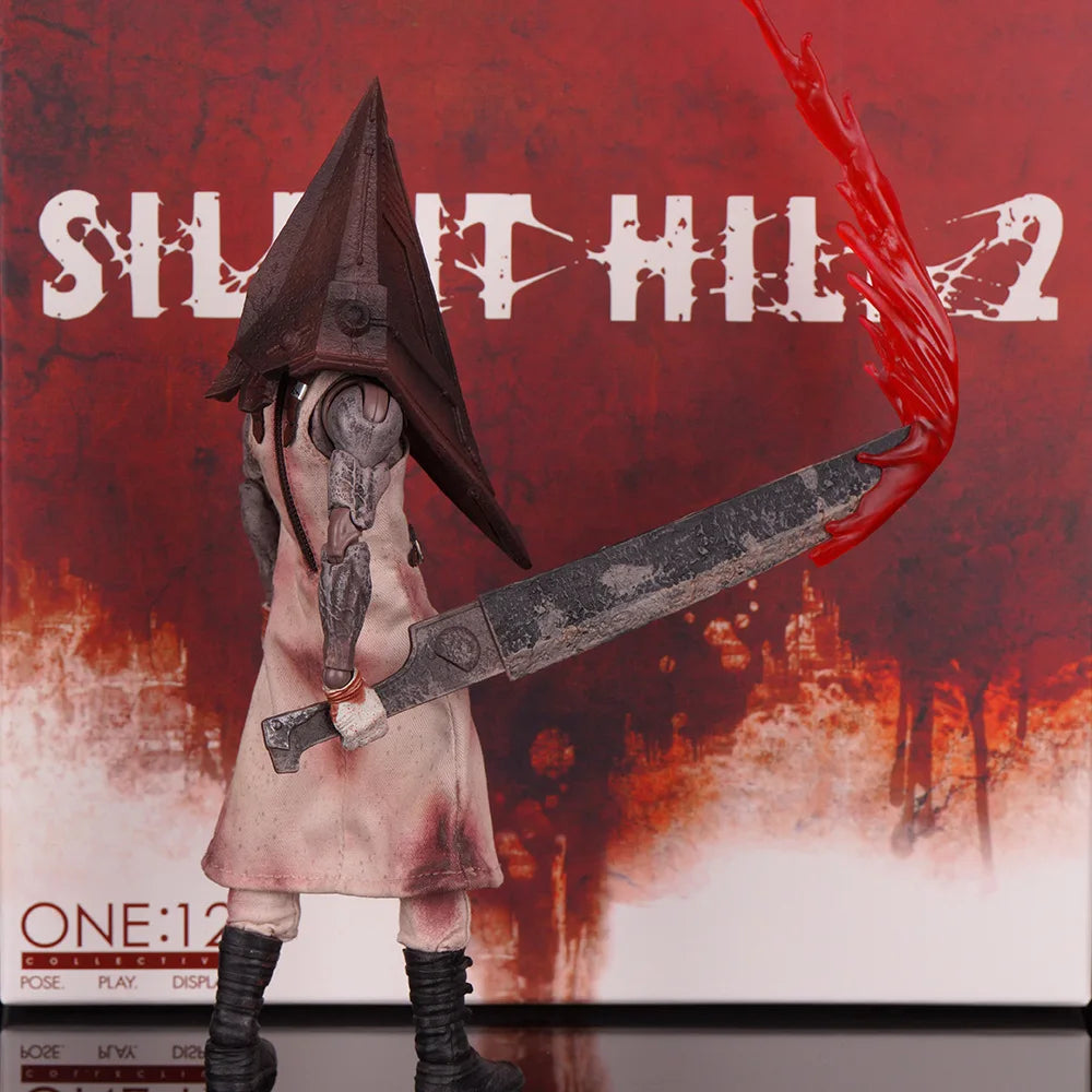 Ant One:12 Silent Hill Executioner Triangular Butcher Real Cloth Action Figure Collectible Model Hand-Jointable Toy for Adults