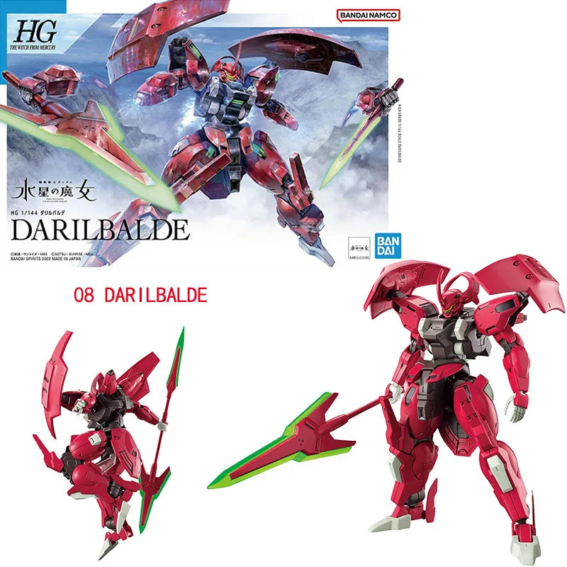 Bandai Genuine HG The Witch From Mercury GUNDAM LFRITH CALIBARN BEGUIR-BEU DARILBALDE ZOWORT HEAVY Anime Assembly Model Toys Kid