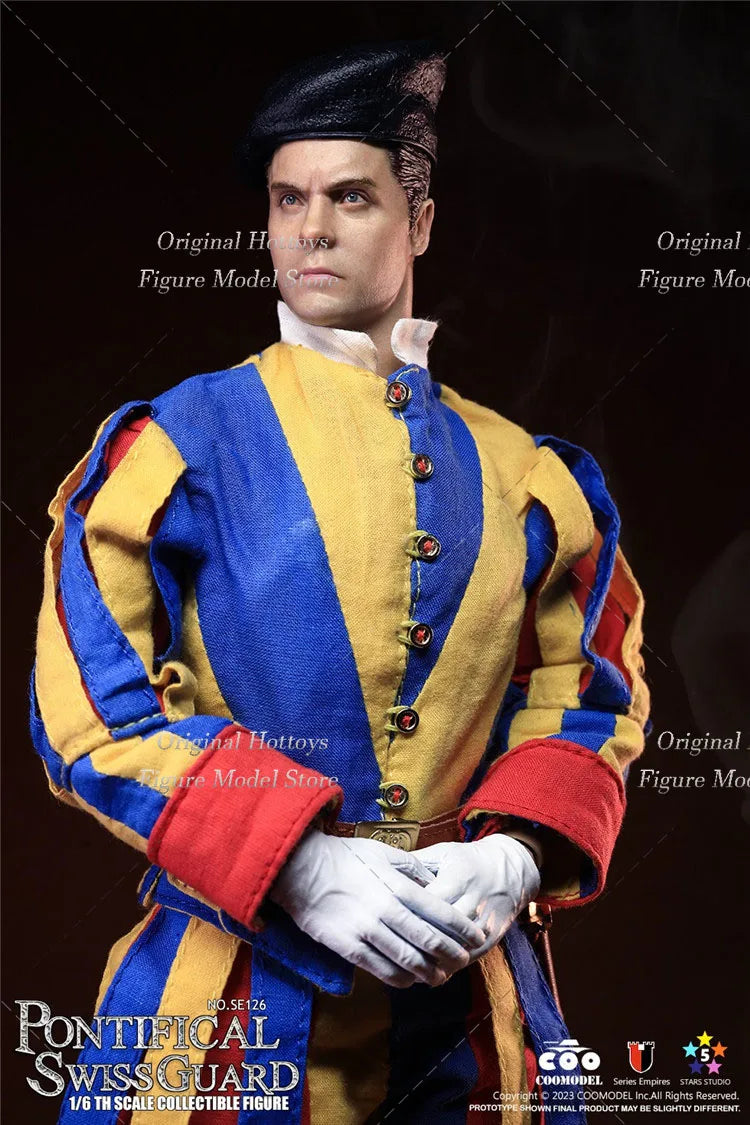 COOMODEL SE126/SE128 SE129 1/6 Scale Male Soldier Imperial Series Swiss Papal Guard Full Set 12-inch Action Figure Model