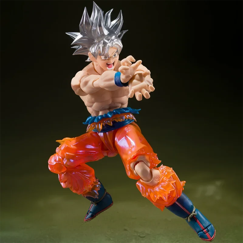 In Stock BANDAI Dragon Ball Super S.H.Figuarts Son Goku Ultra Instinct -LIMITS SUPER SURPASSEDI- PVC 14CM Anime Figure Model Toy