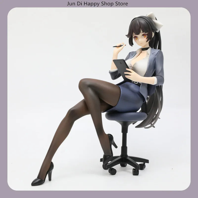 Azur Lane Takao Secretary Ver. 18.2cm Sitting Pose Anime Figure Statue Desktop Decoration Gift