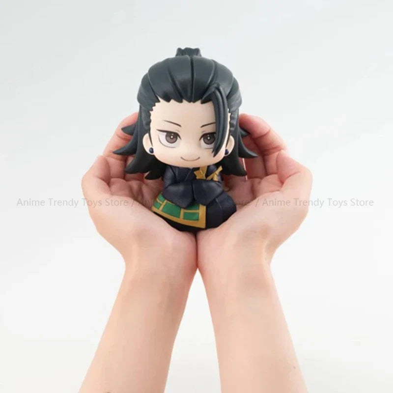 In Stock Anime Jujutsu Kaisen Geto Suguru High School Satoru Gojo Look Up Sitting Cute Q Version Model Toy Gift Action Figure WY