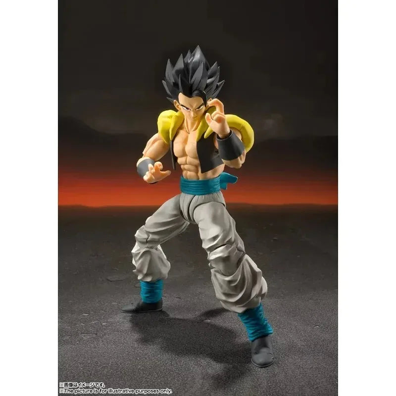 In Stock BANDAI S.H.Figuarts Original Dragon Ball Super Gogeta Super Saiyan God Super Saiyan Blue Action Figure Toy