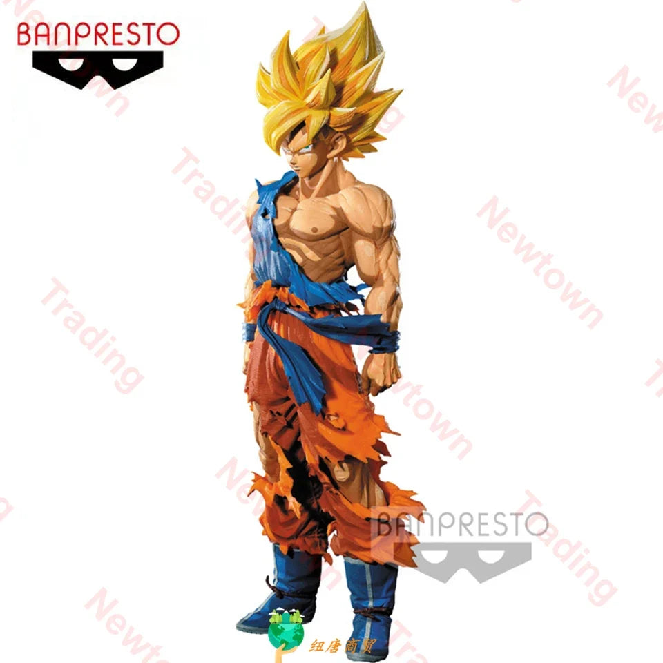 100% Original Genuine Banpresto Dragon Ball Z SMSP Super 34cm Son Goku Two Dimensions Model PVC Action Figure Model Toys