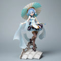 Re:Zero Rem Lolita Style Anime Figure 28cm with Umbrella Desktop Decoration Collectible Action Figure for Gift