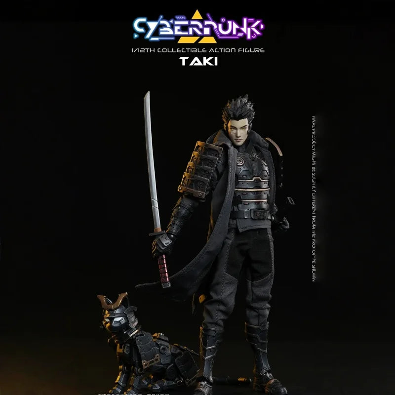 VToys Cyberpunk Samurai Taki VSD010 Action Figure Original Collection With Replaceable Accessories PVC Figurine Toy Gift Decor