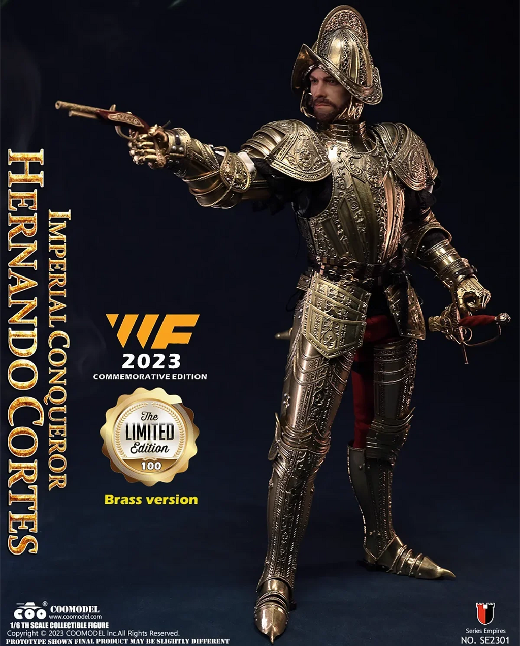 COOMODEL 1/6 Imperial Conqueror Hernando Cortes SE2301 WF Brass SE2302 WF Bronze Commemorative Edition Action Figure Model