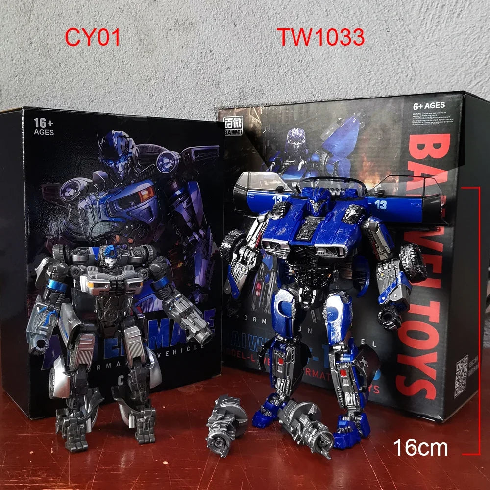 Transformation Toys BAIWEI TW1033 Dropkick Blue Warrior CY01 Mirage SS46 SS105 Car Action Figure Deformation Robot Anime Model