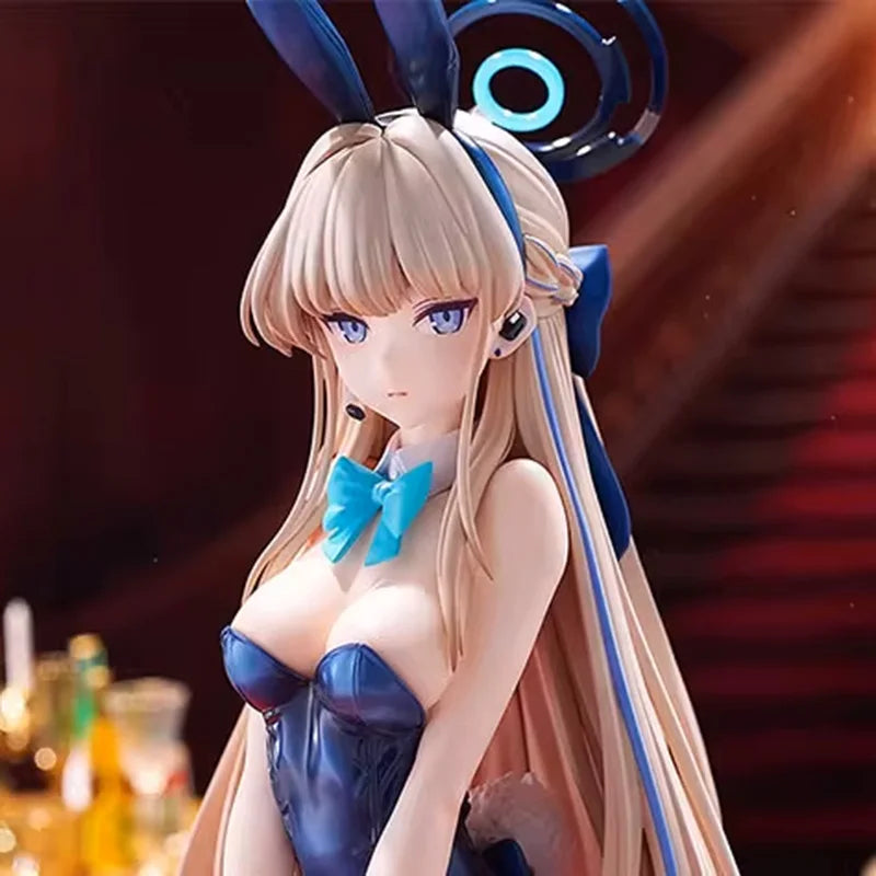 25cm Blue Archive Sexy Anime Figure Ichinose Asuna Bunny Girl Action Figure Figurine Adult Model Toys