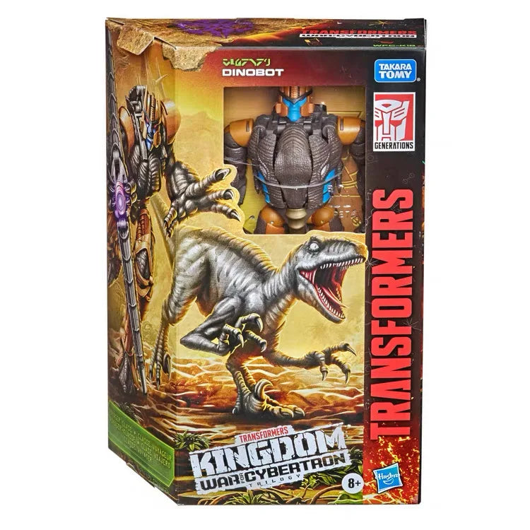 Original Hasbro Transformers War for Cybertron Kingdom F0693 Dinobot Voyager-class Anime Figure Action Toy Model