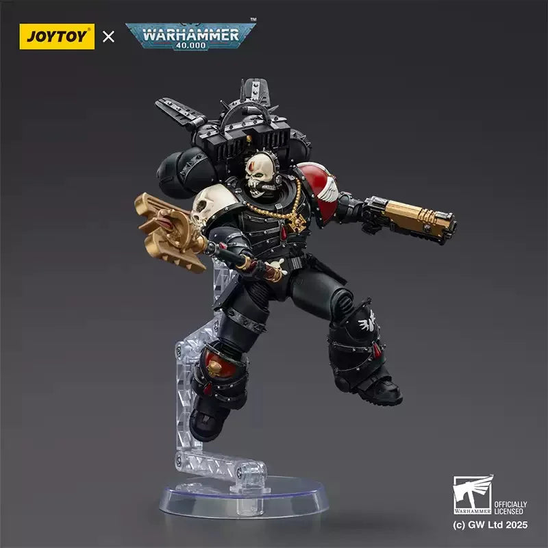 JOYTOY Warhammer 40K 1/18 Blood Angels Lemartes With Jump Pack,Blood Crozius and Absolver Bolt Pistol Soldier Action Figure Toys