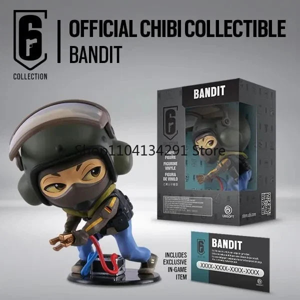 10cm R6 Rainbow Six Siege Figure Blitz Montagne Bandit Caveira Thermite Ash Action Figure Q Version Collection Decora Toys Gifts