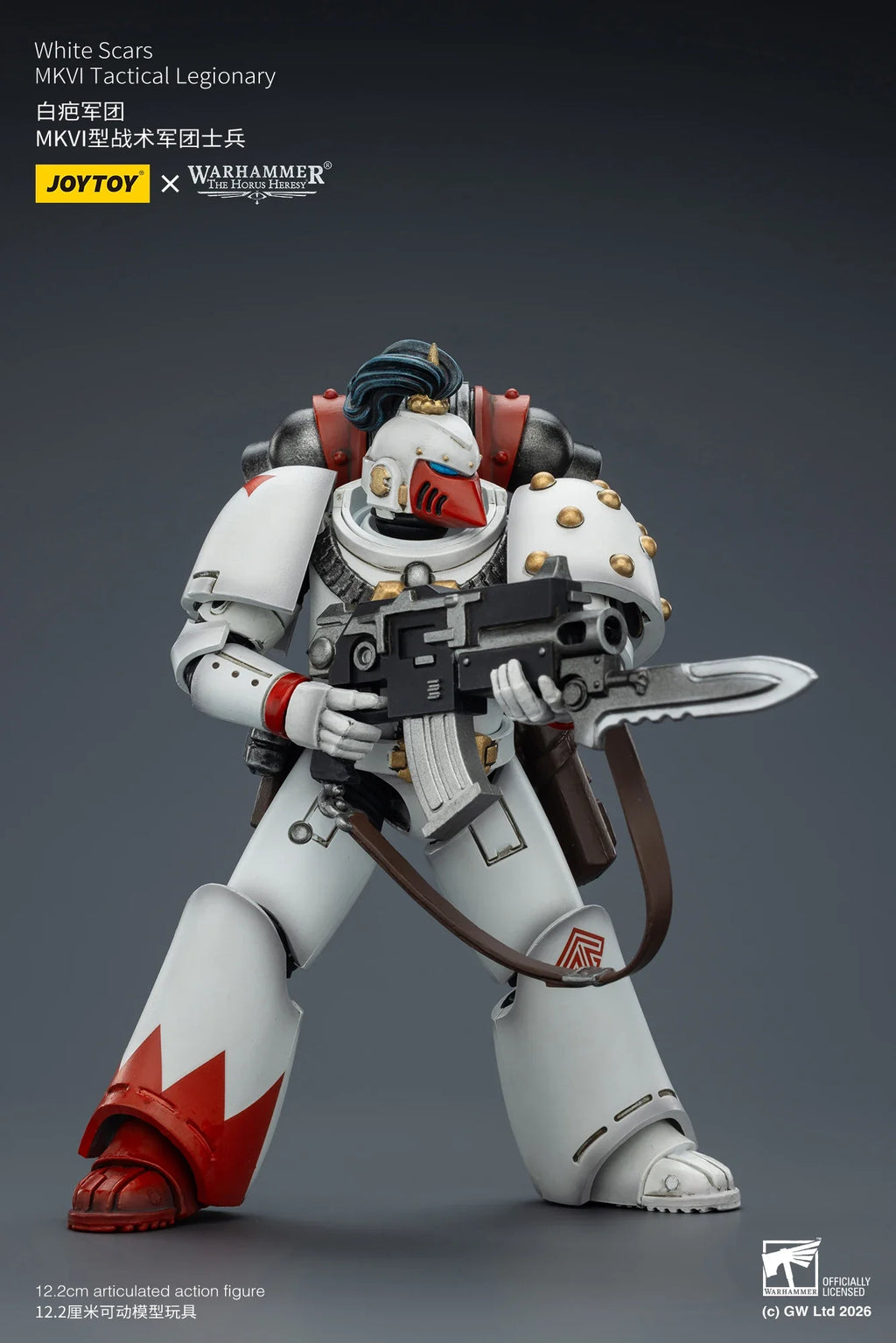 【Pre-sale】JOYTOY Warhammer40K The Horus Heresy White Scars MKIll Tactical Legionary MKVI Tactical Legionary 1/18 Action Figure