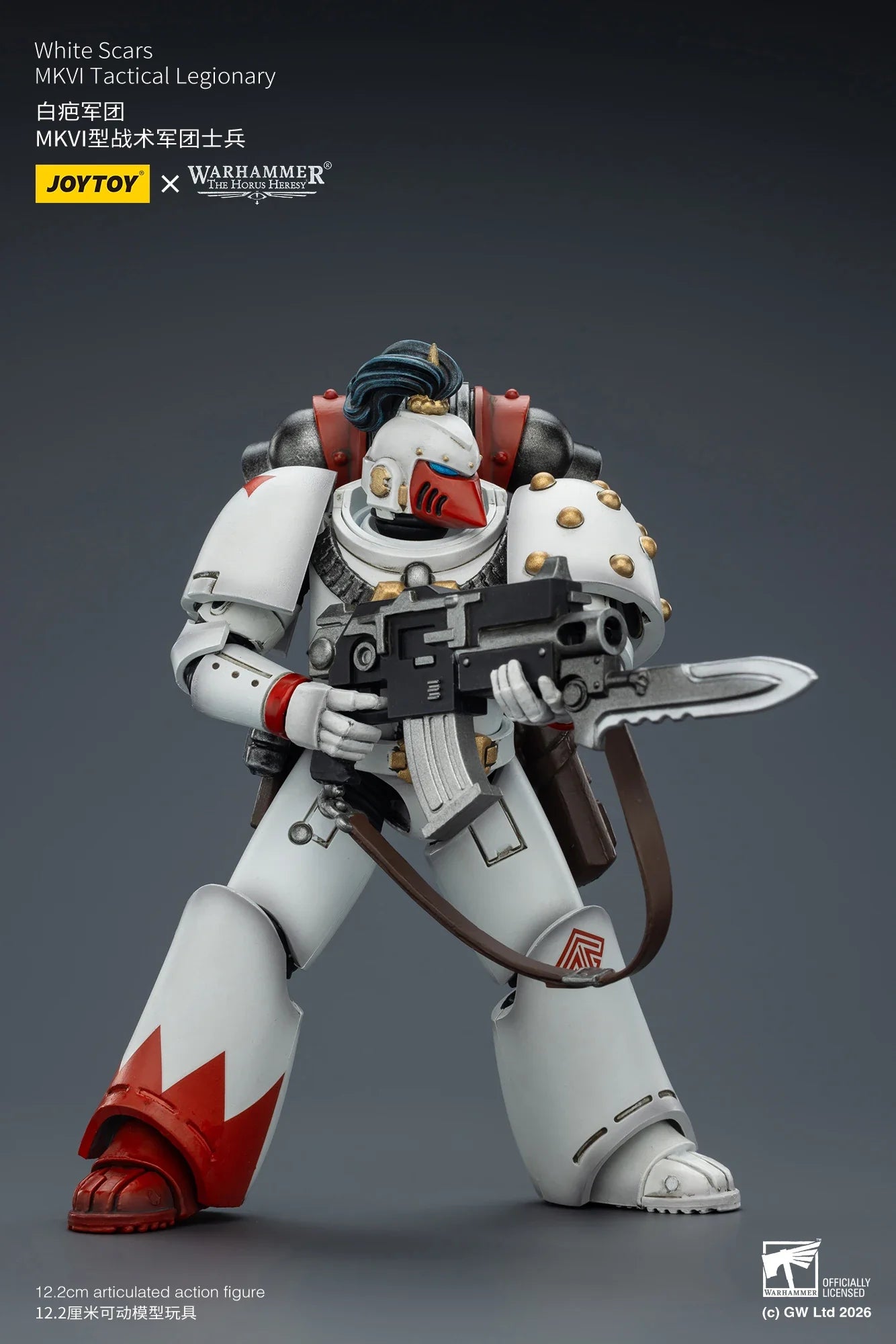 【Pre-sale】JOYTOY Warhammer40K The Horus Heresy White Scars MKIll Tactical Legionary MKVI Tactical Legionary 1/18 Action Figure
