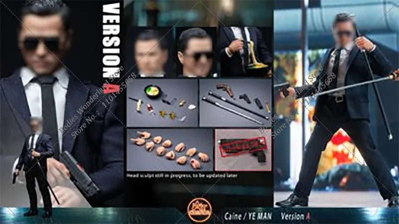 AT custom 1/12 Scale Classic Movie Characters Keanu Reeves John Wick  Donnie Yen Full Set 6" Full Set Action Figure Body Model