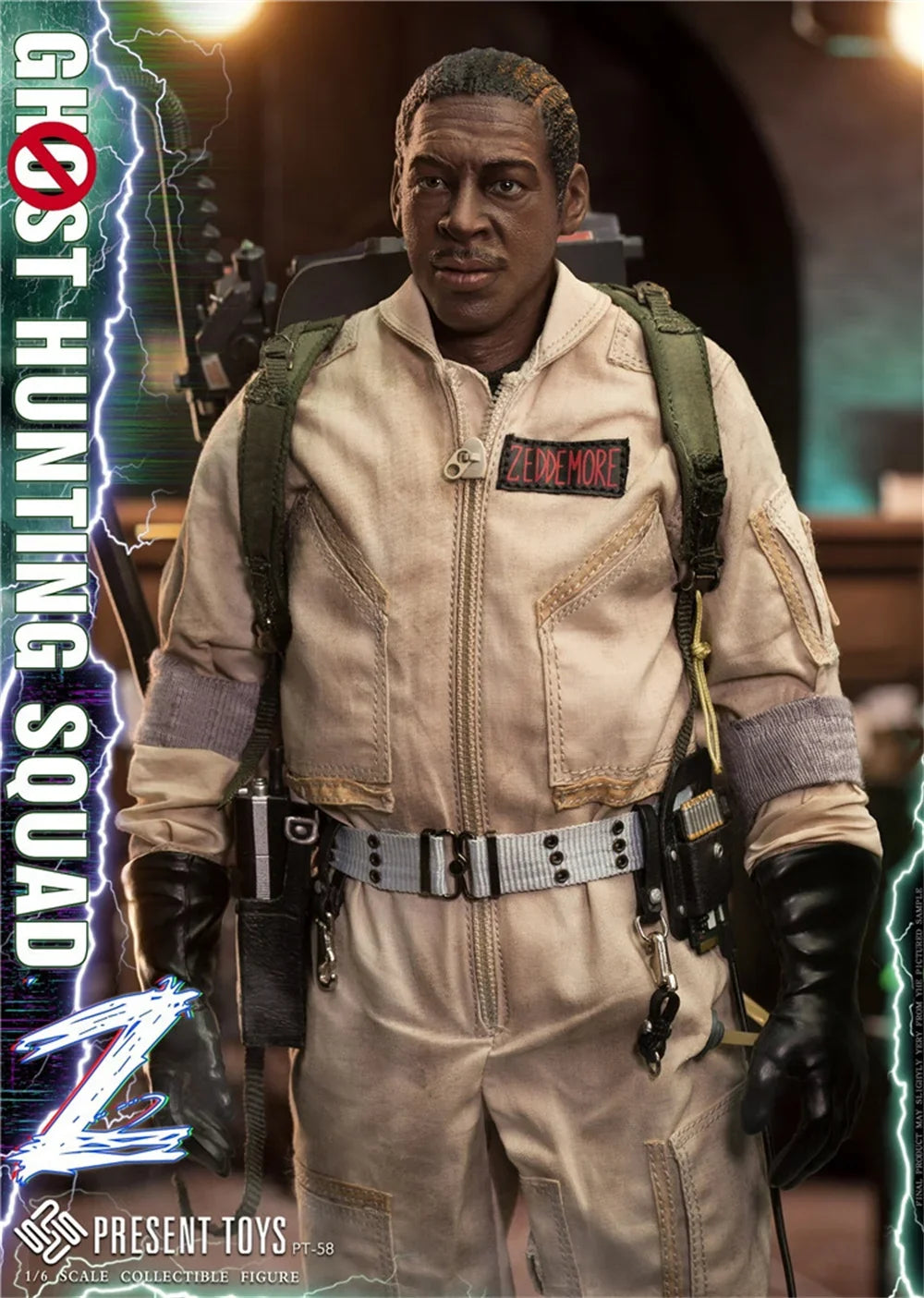PRESENT TOYS PT-sp57 PT-sp58 1/6 Scale Ghost Hunting Team Zeddemore Venkman Full Set for 12'' Action Figure Model Toys