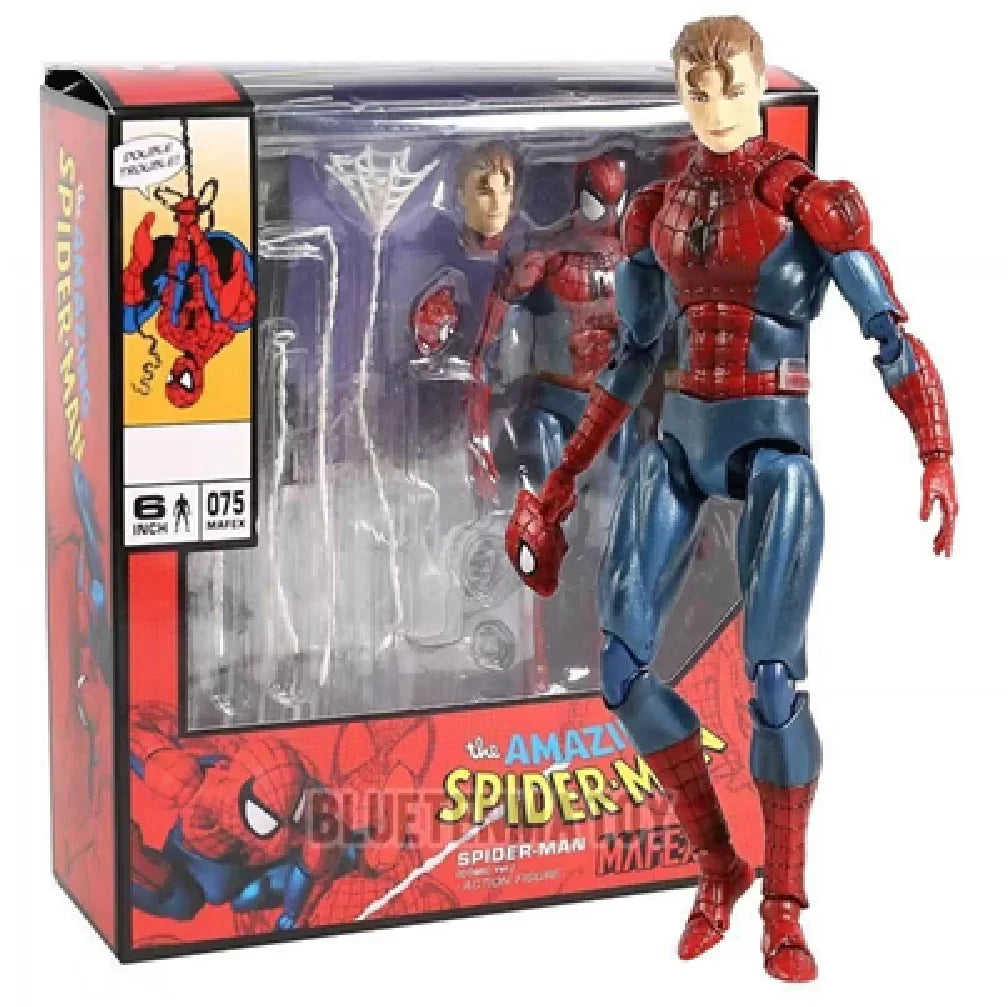 Hot Spider-Man Mafex 185 Action Figure - Ct Toys PVC Statue Collectible Model Anime Character Kids Gift Toy