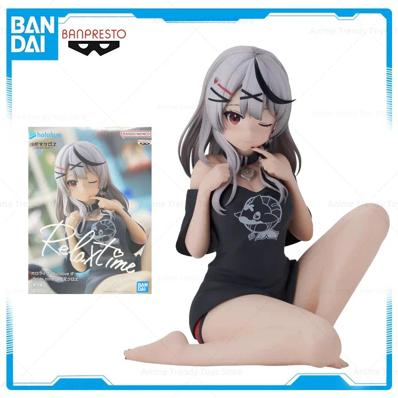 Auf Lager BANPRESTO Original Relax time hololive IF Sakamata Chloe Figur Anime Modell Original Box Spielzeug Statuette Geschenk WY