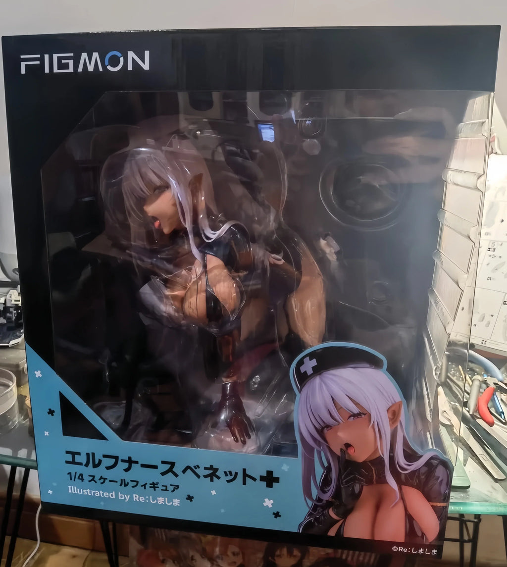 In Stock Original Figmon Elf Nurse Bennett 21cm 2025 New Products Collection Anime Figure Ornaments 1/4 Model