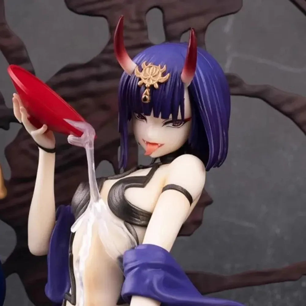 Fate/Grand Order Shuten Douji Squatting Posture Anime Sexy Girl PVC Action Figure Adult Collection Model Hentai Toys Doll Gift