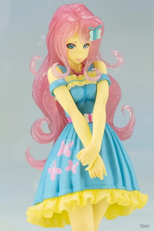 Original KOTOBUKIYA Beautiful Girl Statue Series × Rainbow Pony Rou Rou Limited Edition Anime Doll Figure Model Toys Gifts