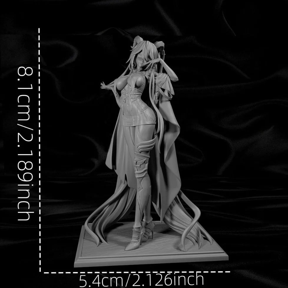80mm Egil High-precision 3d Printed White Mold DIY Coloring Figurines Unassembled and Uncolored Miniatures