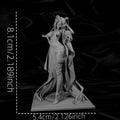80mm Egil High-precision 3d Printed White Mold DIY Coloring Figurines Unassembled and Uncolored Miniatures