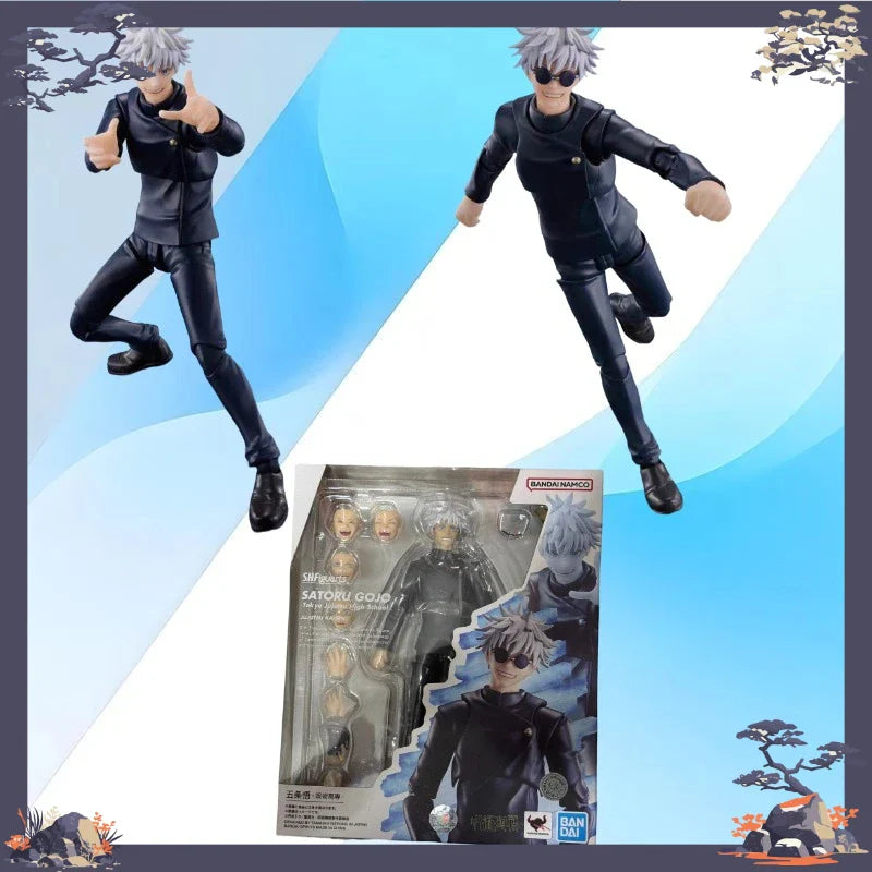 100 % Original Bandai S.H.Figuarts SHF Jujutsu Kaisen Satoru Gojo Tokyo Jujutsu High School Anime-Actionfigur-Modell auf Lager