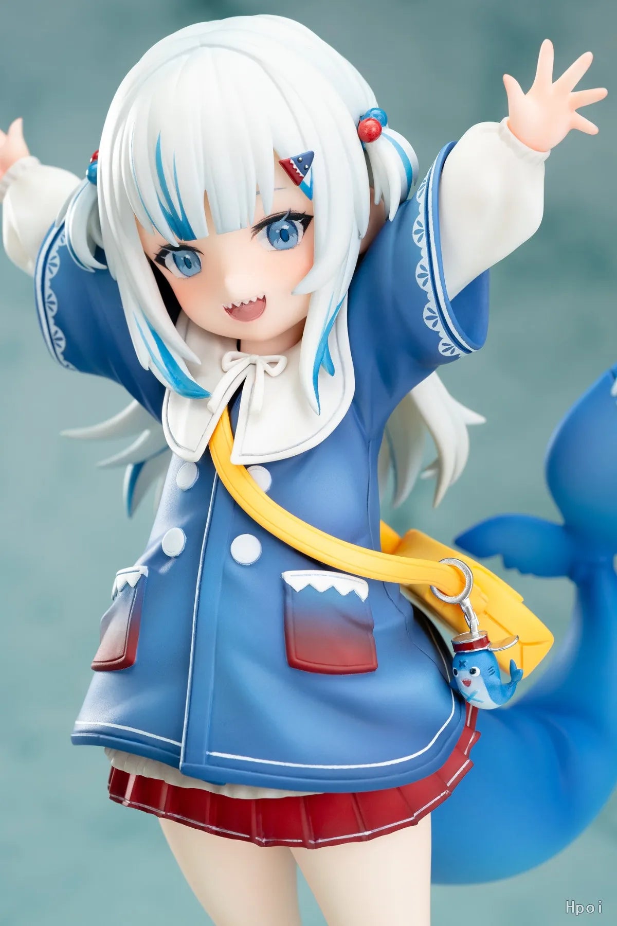 17CM Anime Figure Hololive Gawr Gura Kindergarten Action Figure Blue Shark Costume Cosplay Kawayi Cute Model Doll Toys Gift