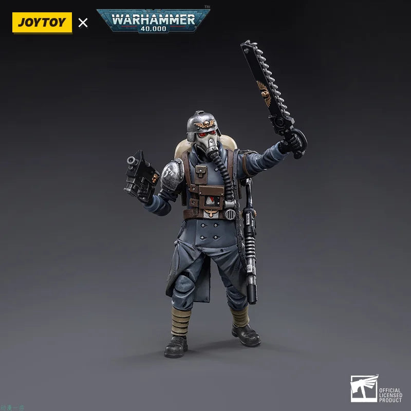 JOYTOY Dark Sources Warhammer 40K Krieger Death Korps Veteran Squad Astral Army 1/18 Movable Soldier Man