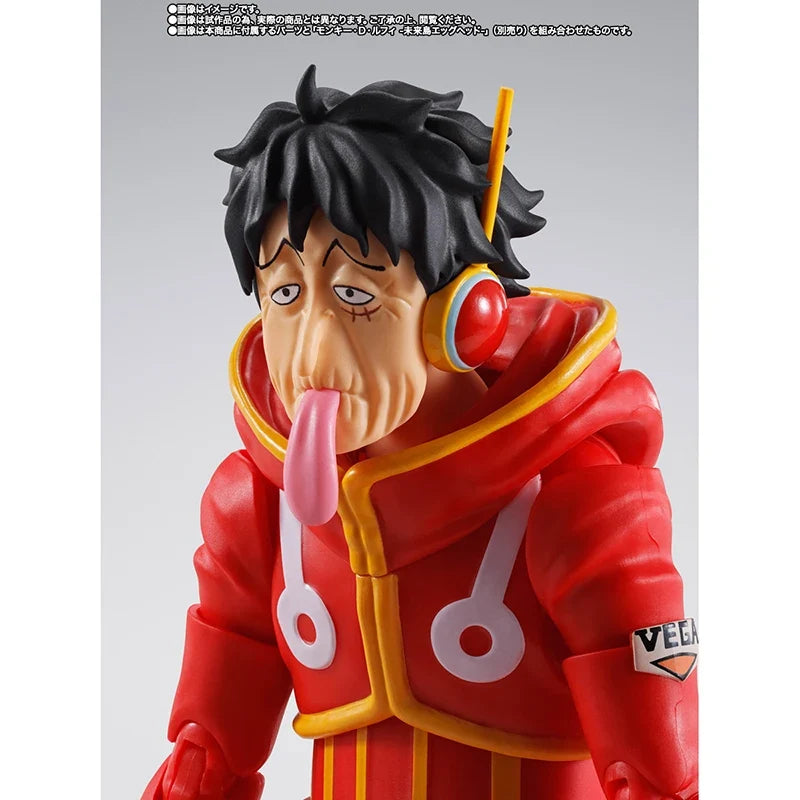 100% Original Bandai S.H.Figuarts Shf One Piece Future Island Egghead Genuine Monkey D Luffy Gear 5 In Stock Figure Model Toys