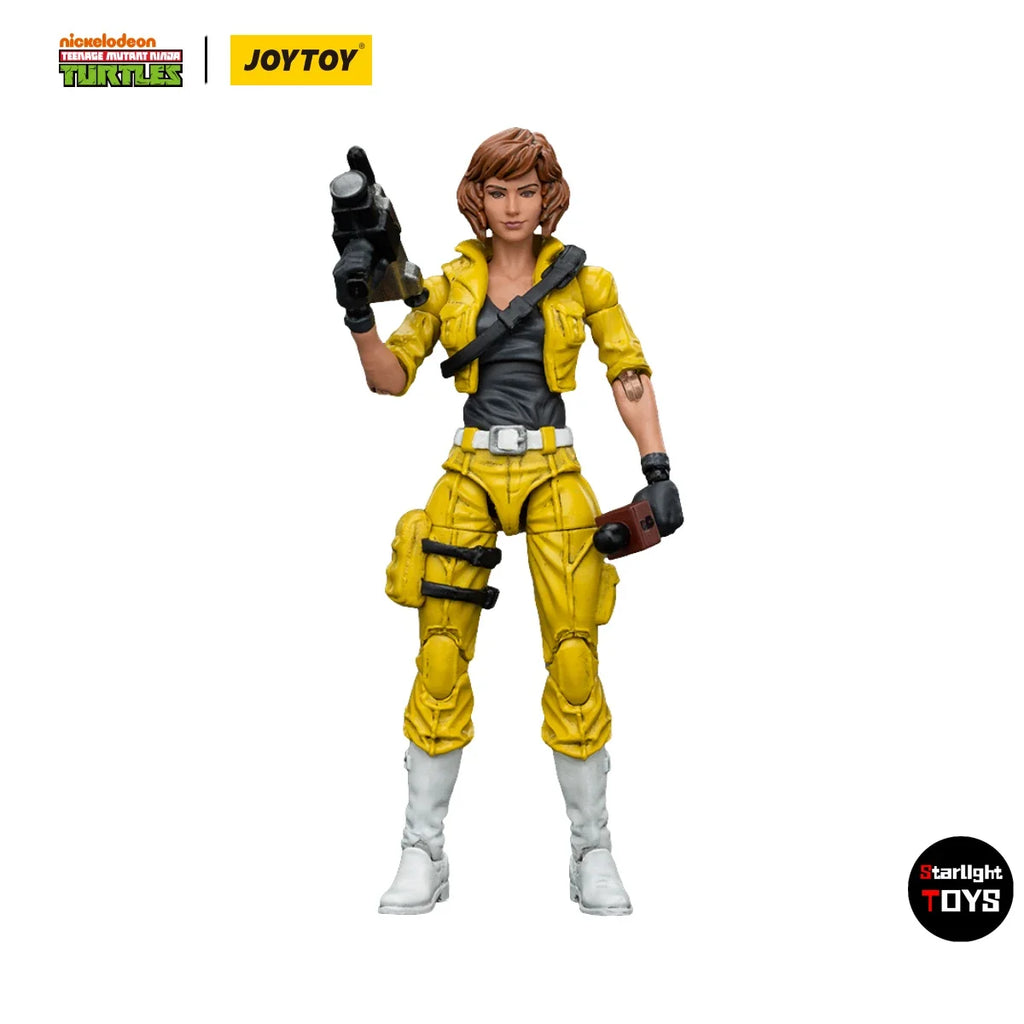 JOYTOY 1/18 Action Figure TMNT April O'Neil Model Toy Gifts