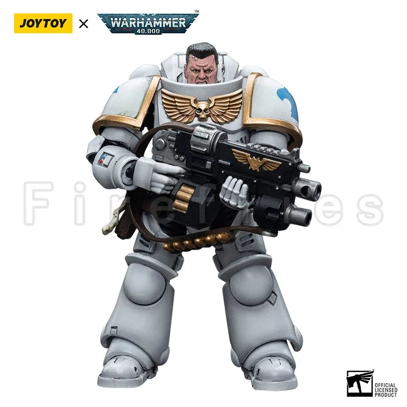1/18 JOYTOY Action Figure 40K Space Marines White Consuls Intercessors Anime Collection Model Toy