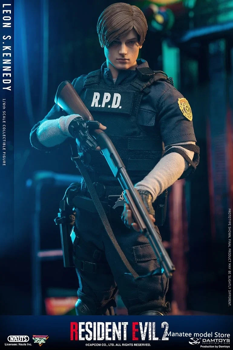 IN STOCK NAUTS DAM DAMTOYS DMS030 1/6 RPD Police Officer Leon Kennedy Movable Action Figure Full Set For Fan Collection