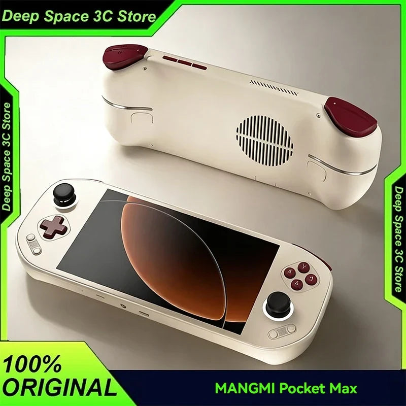 MANGMI Pocket Max Handheld Game Console 7 Inch 144hz Oled Screen Snapdragon 865 Hall Trigger 8000mah 8+128gb Retro Game Console