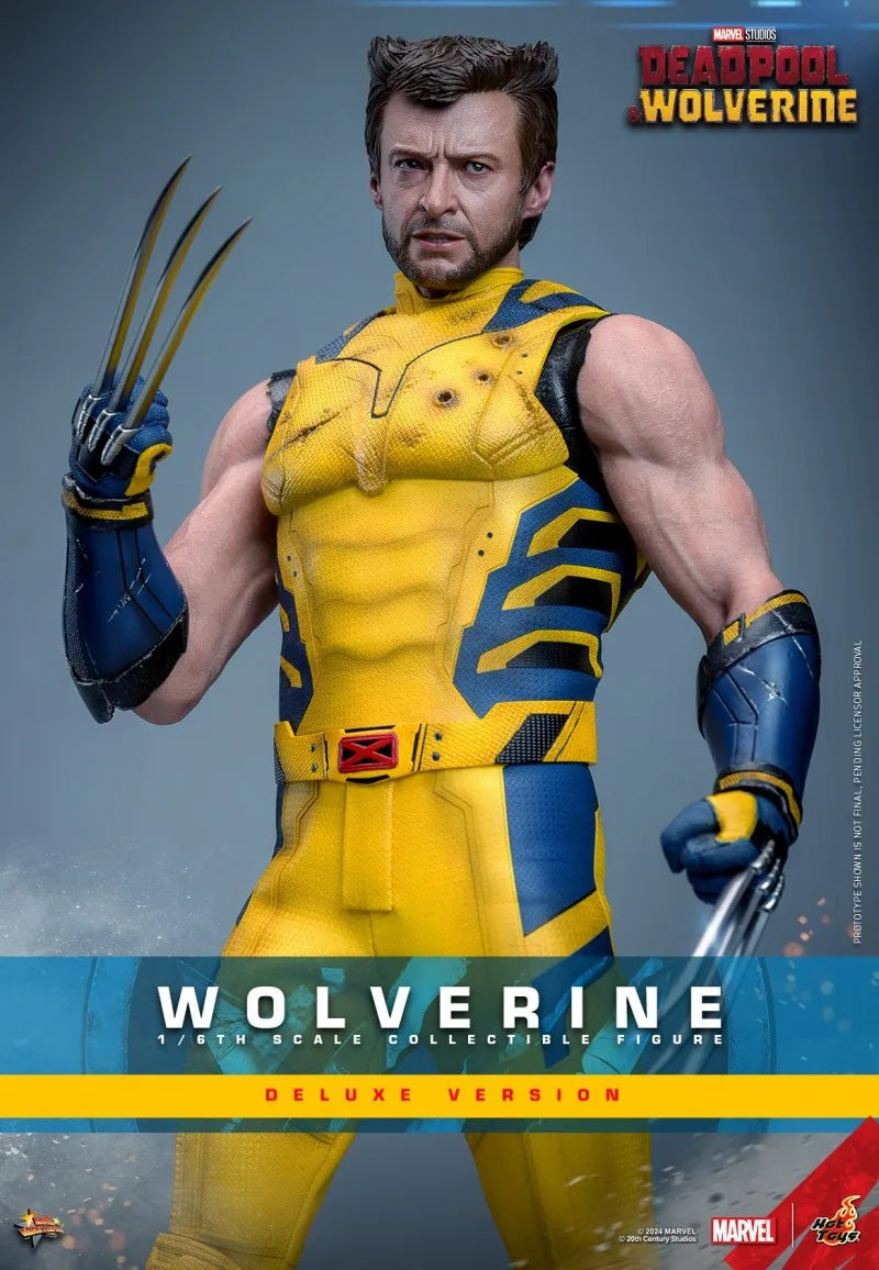 Hottoys 1/6 Scale Deadpool And Wolverine Action Figures Classic Brown Battle Dress MMS754 Wolverine Luxury Edition Collectible
