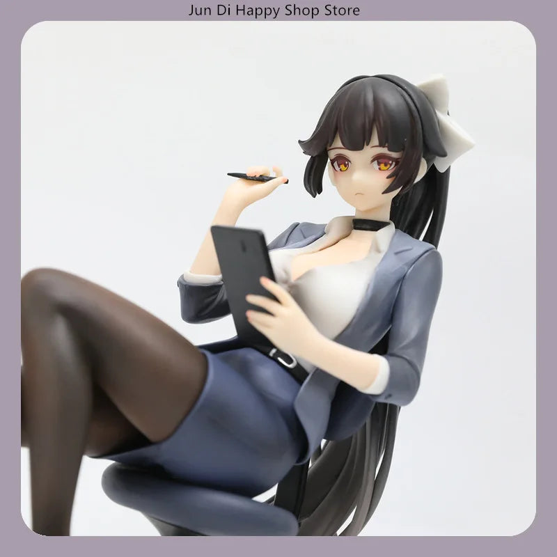 Azur Lane Takao Secretary Ver. 18.2cm Sitting Pose Anime Figure Statue Desktop Decoration Gift