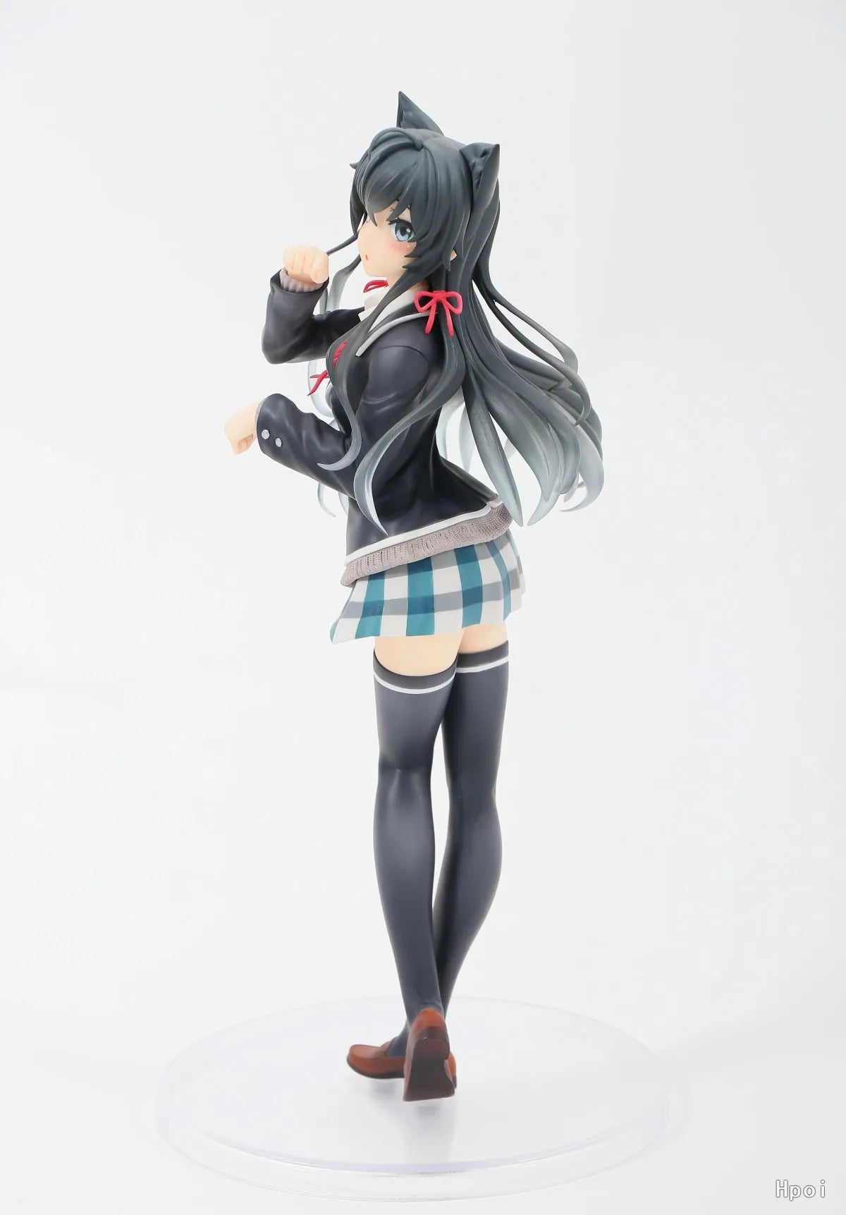 20CM Anime Yukinoshita Yukino Figure Yahari Ore no Seishun Love Comedy wa MachigatteiruZoku Nekomimi Seifuku Ver Model Toy