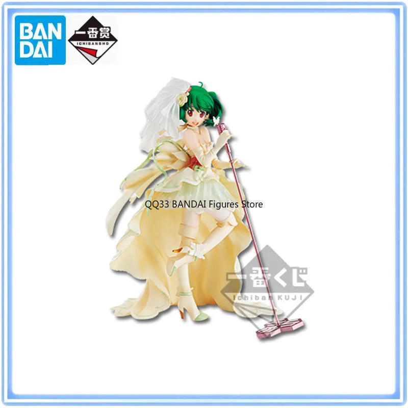 BANDAI Original Ichiban Kuji Macross F Ranka Lee Brautkleid Anime Actionfigur Modell Schreibtischdekoration Hobbys Sammlerstücke