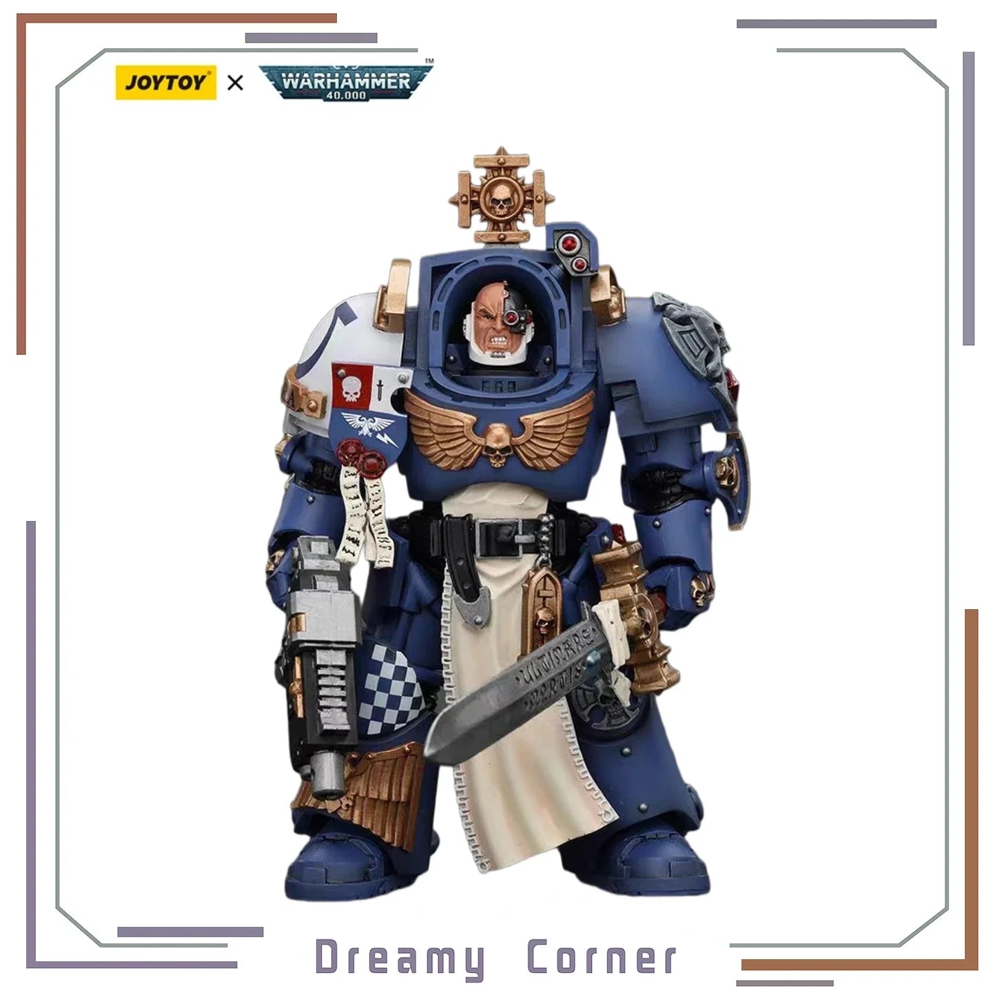 【In Stock】JOYTOY Warhammer 40K Ultramarines Captain in Terminator Armour 1/18 Action Figures Models Toys