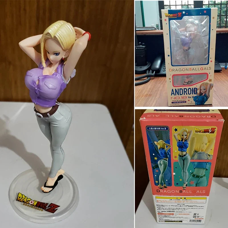 3 Type Dragon Ball Z Android 18 Lazuli no.18 Sexy Anime Action Figure Collectible Sexy Toys Birthday Gifts Brinquedos