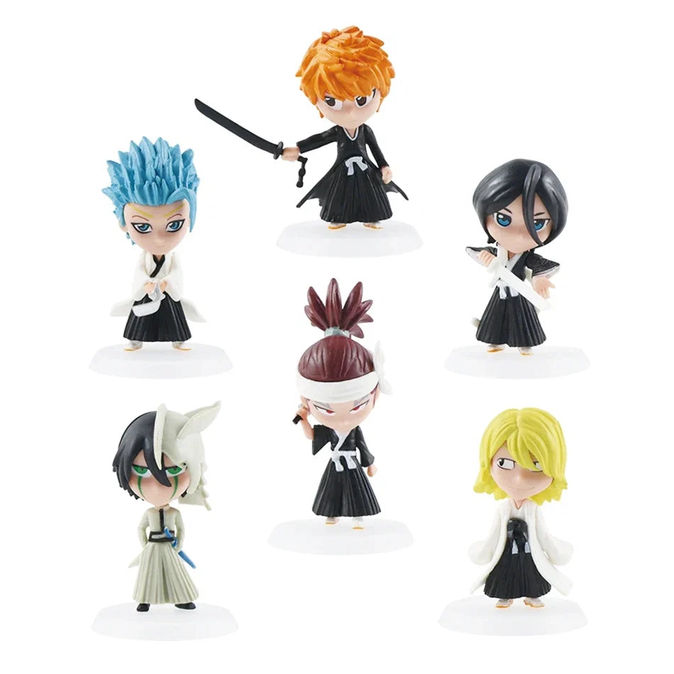 Wholesale BLEACH Action Figure Cool Cute Anime Figure Toy Doll Model Desk Decoration For Kid Birthday Gifts Q Version Figurine P