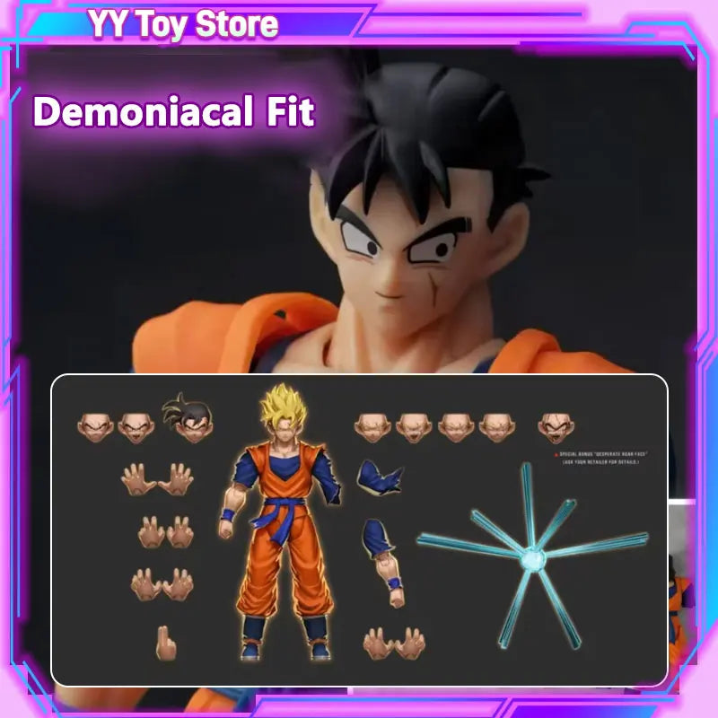 Demoniacal Fit Anime-Actionfigur Dragon Ball Z SHF Super Saiyajin Einarmiger Held Gohan Statue Modell Sammlerstück Geschenk Spielzeug