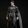 90cm Justice League Anime Figures Super-man Double-headed Sculpture Light-up Collection Desktop Decorations Best Gifts for Boys