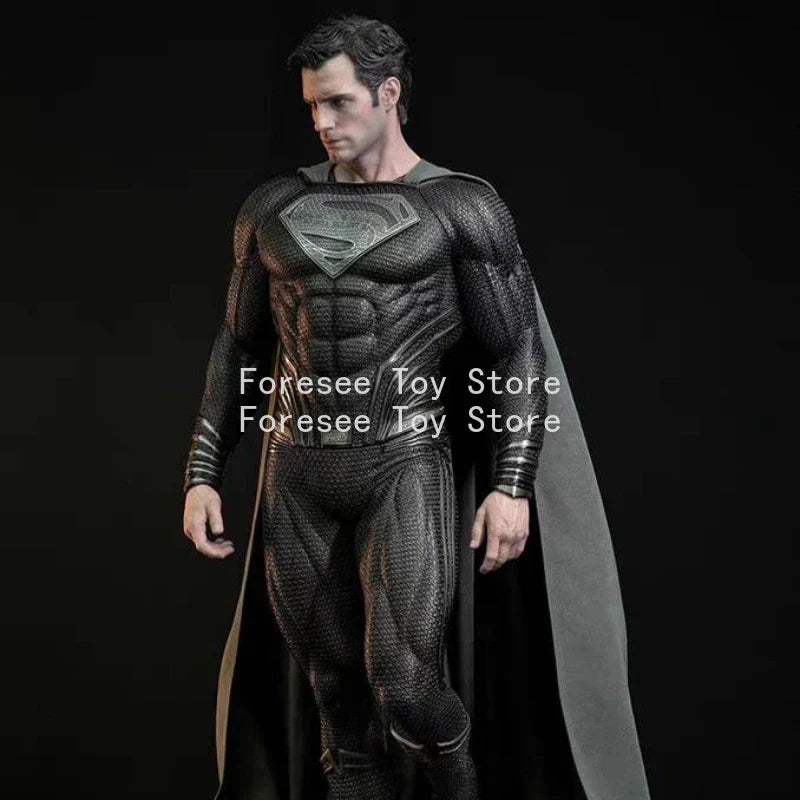 90cm Justice League Anime Figures Super-man Double-headed Sculpture Light-up Collection Desktop Decorations Best Gifts for Boys