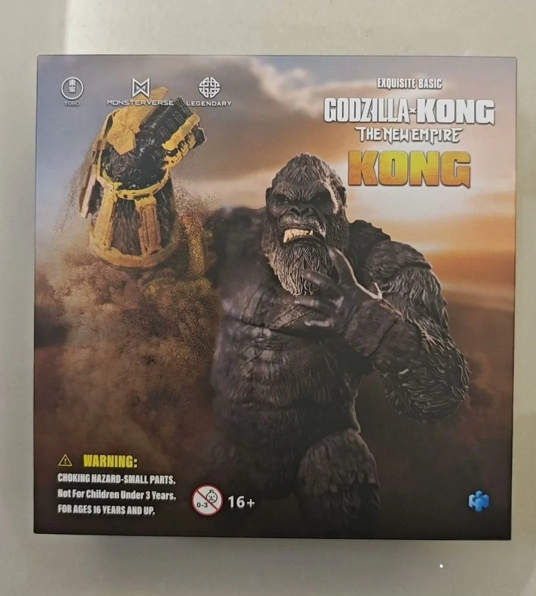 HIYA Original In Stock Gesila vs. Kong Rise of the Empire Kong Mechanical Gloves Version Action Figure Model Display Toys Gifts
