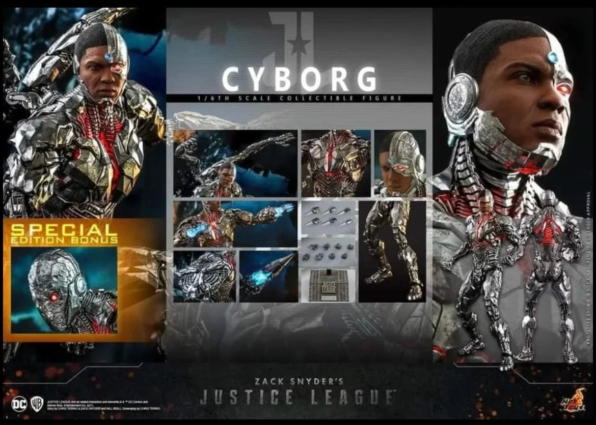 Action Figure Collectible Figure Hot Toys 1/6 Tms057 Zack Snyder's Justice League Cyborg Victor Stone Movie Toy Gift In Stock