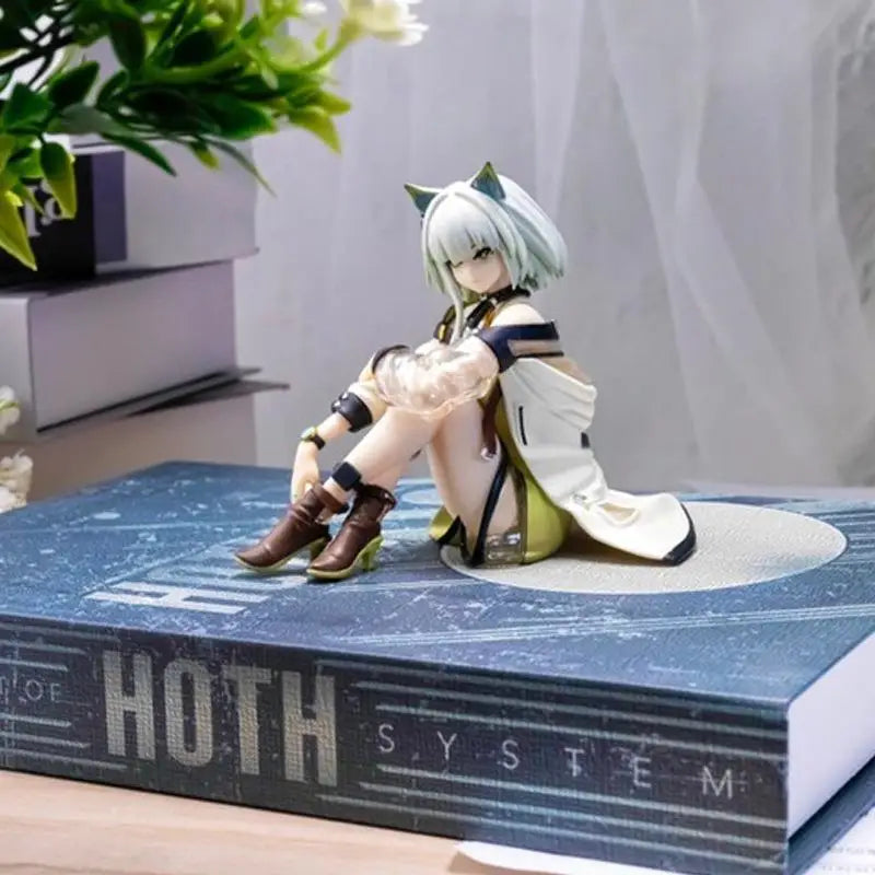 FuRyu Arknights Kal'tsit Sitting Pose Mini Figure Collectible Toy Energy Link Noodle Press Handmade Model Game Action Figure