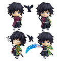 10CM Anime Figure Q VersionTomioka Giyuu Movable Demon Slayer Model Dolls Toy Gift Collect Boxed Ornaments PVC  Material